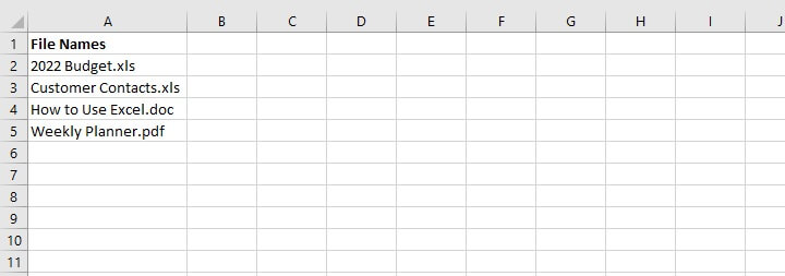 Excel left function