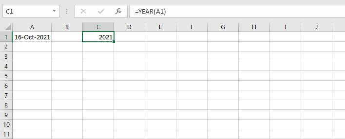 Excel right function