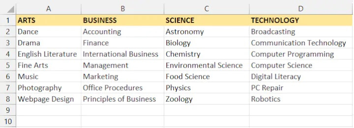 Excel challenge 11