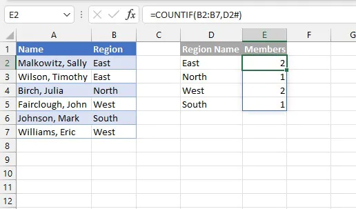 Mảng động trong Excel - toán tử phạm vi tràn