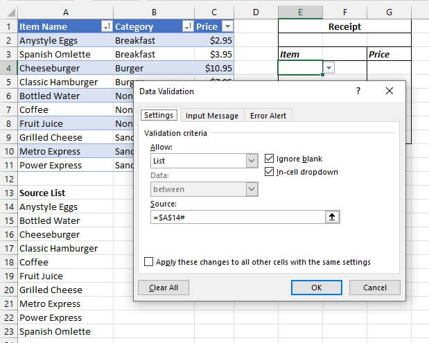 Excel dynamic arrays