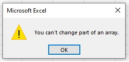 Excel dynamic arrays - CALC