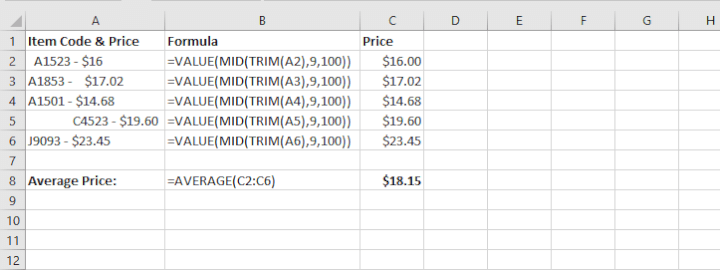 TRIM-numeric-values