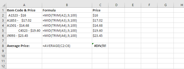 TRIM-numeric-values