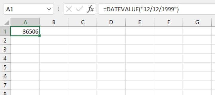 Excel date functions - DateValue