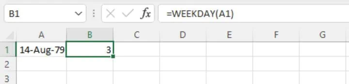 Excel date functions - WEEKEND