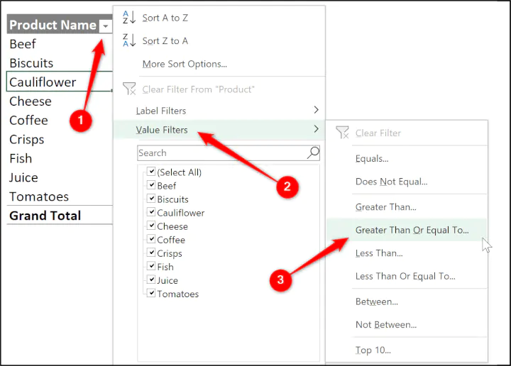 value-filters