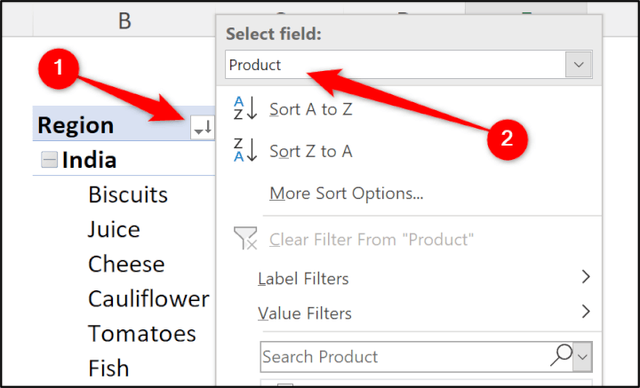 Select-product-field