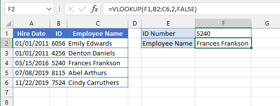 Vlookup-not-in-first-column