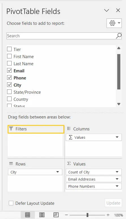 GoSkills pivot table guide