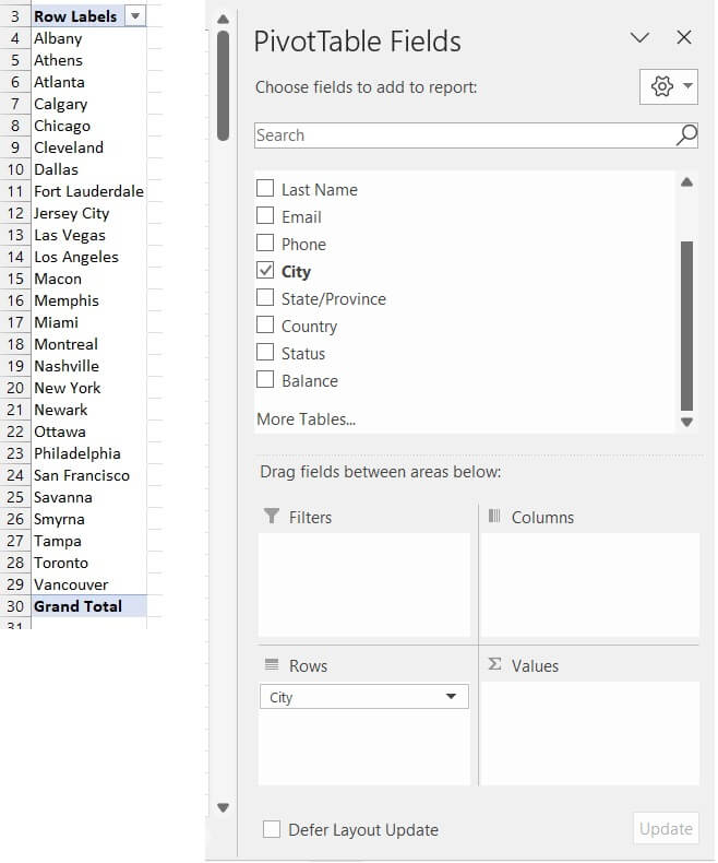 GoSkills pivot table guide