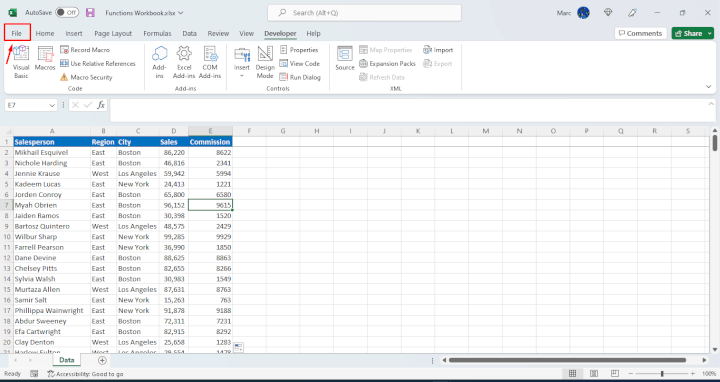 GoSkills Excel VBA Function