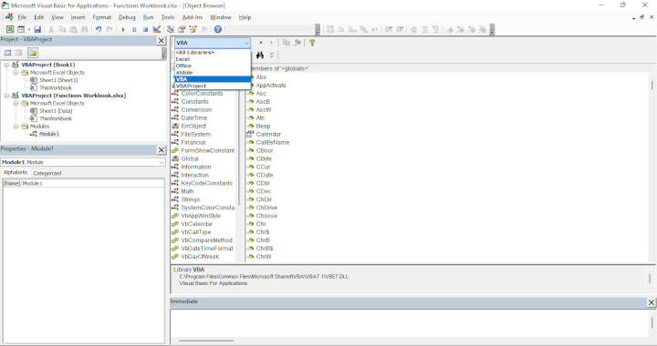 View-VBA-functions GoSkills Excel VBA Function