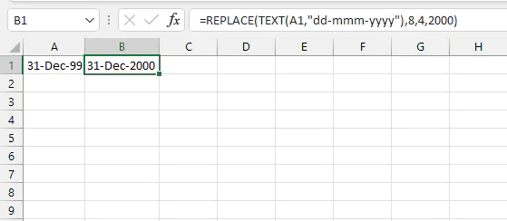 Using REPLACE with dates