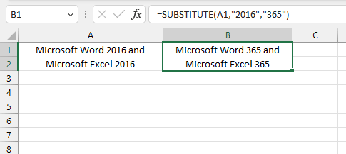 REPLACE VS SUBSTITUTE