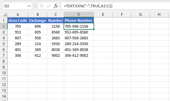 Excel textjoin function GoSkills