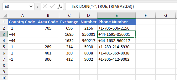 Excel textjoin function GoSkills