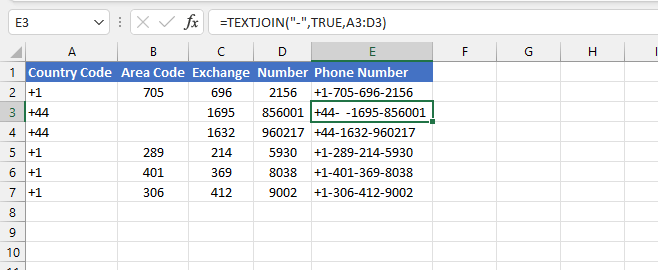 Excel textjoin function GoSkills