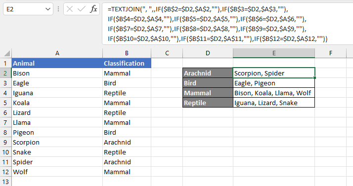 Excel textjoin function GoSkills