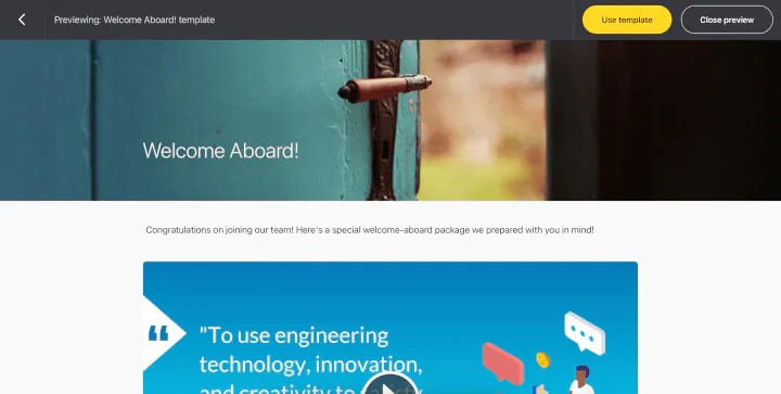 GoSkills onboarding templates
