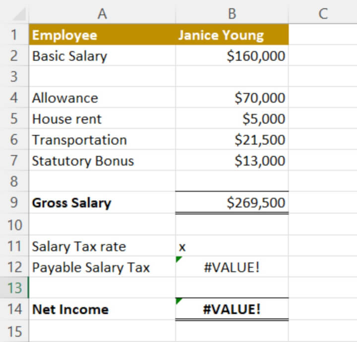 Excel error checking