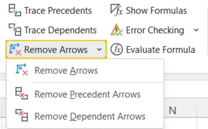 formula auditing excel