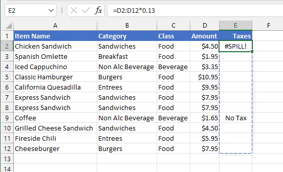 GoSkills common Excel errors