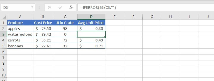 GoSkills common Excel errors