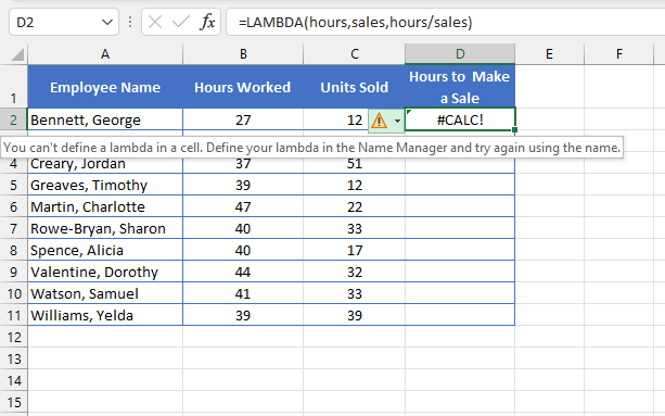 GoSkills common Excel errors