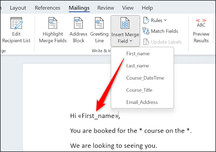 Insert-mail-merge-fields-Excel