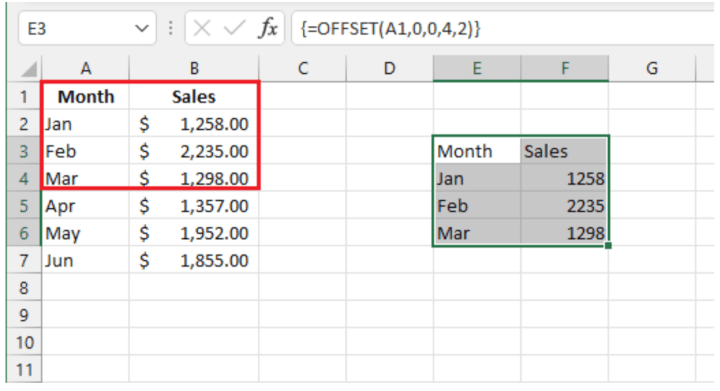 Excel Offset GoSkills