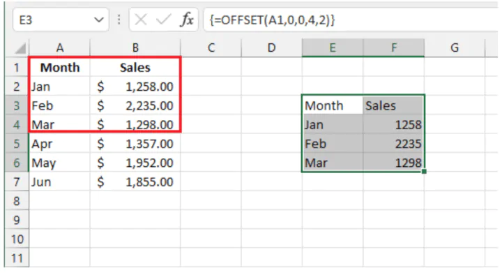 Excel Offset GoSkills