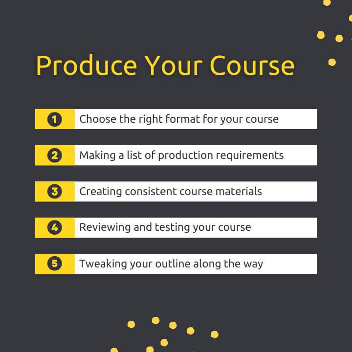 How to create an online course