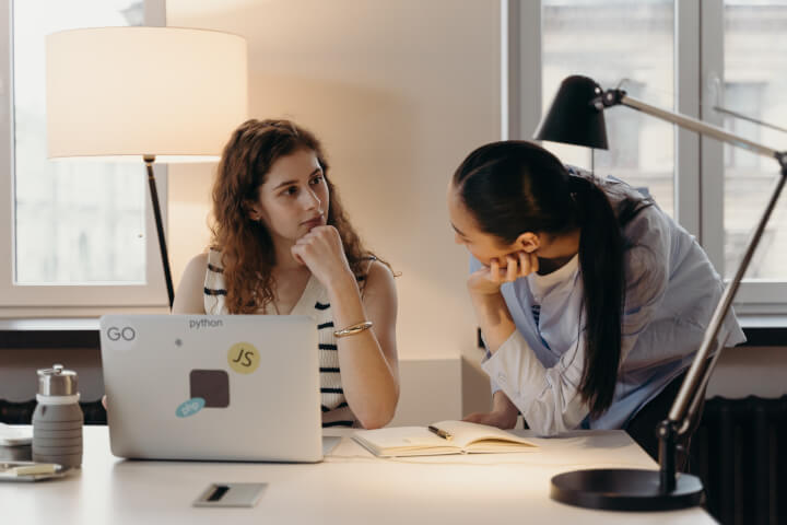 project managers discussing deadlines