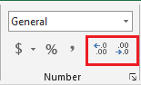 Excel number format