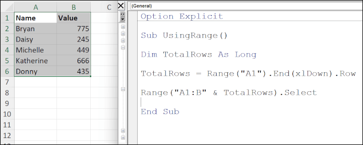 GoSkills Excel VBA Range Object