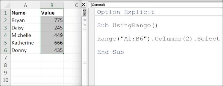 GoSkills Excel VBA Range Object