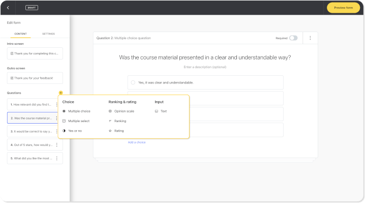 course-review-form