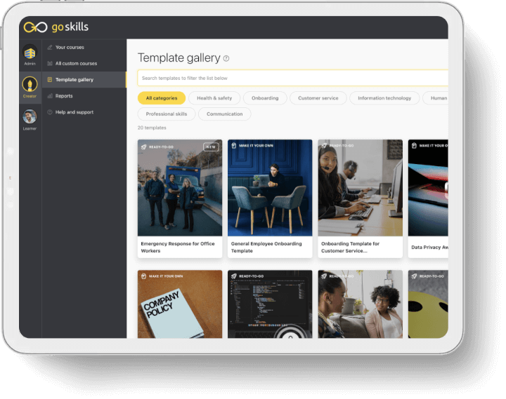 Free course templates