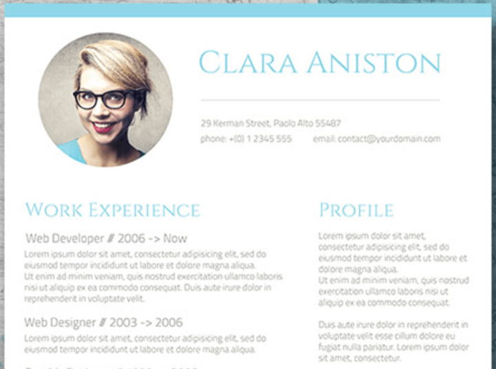 resume template download word free