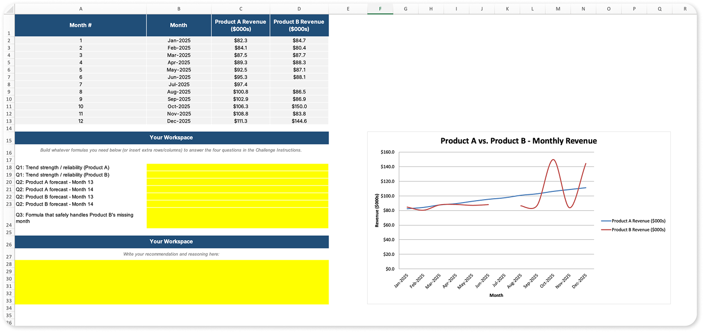 goskills excel challenge 67