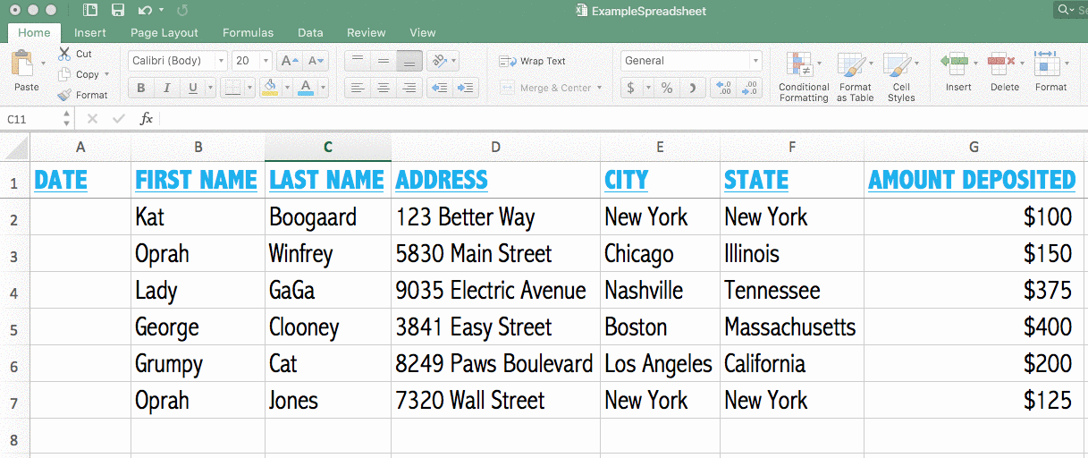 automatically add date in Excel