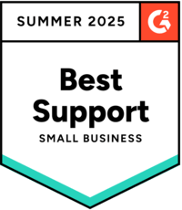 G2 Best Support Small Business Summer 2025 Award