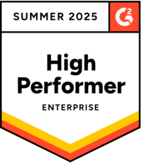 G2 High Performer Enterprise Summer 2025 Award