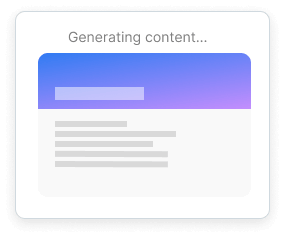 Generate content with AI illustration