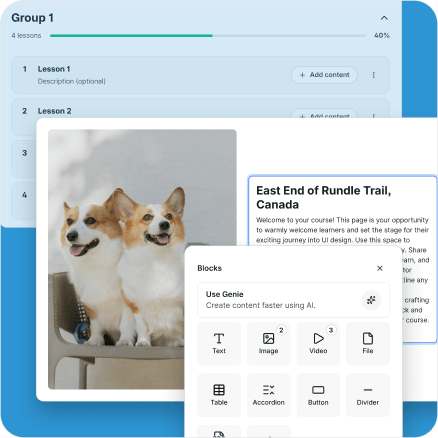 Build courses your way illustration