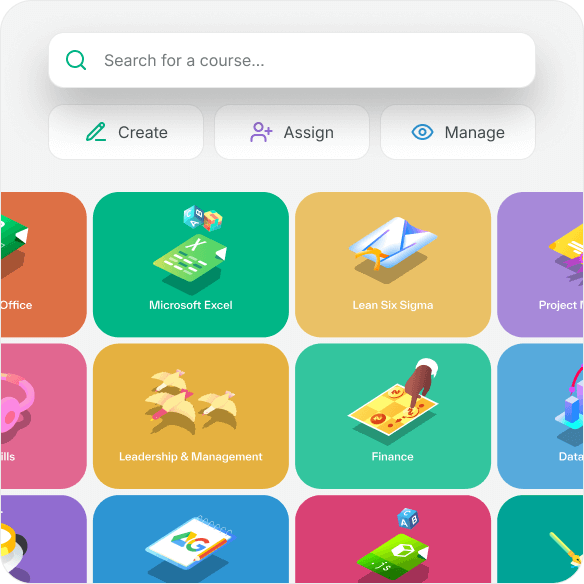 Course library demo illustration
